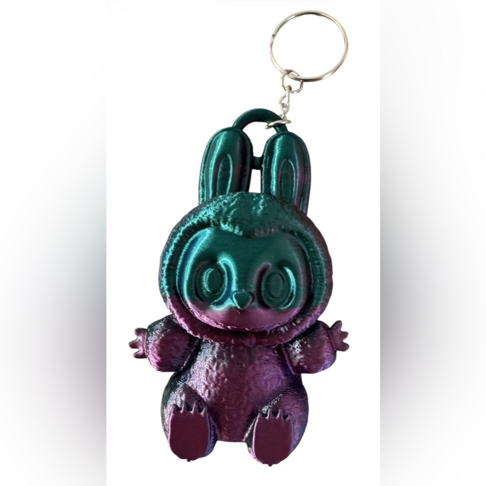3D Printed Multicolor Labubu